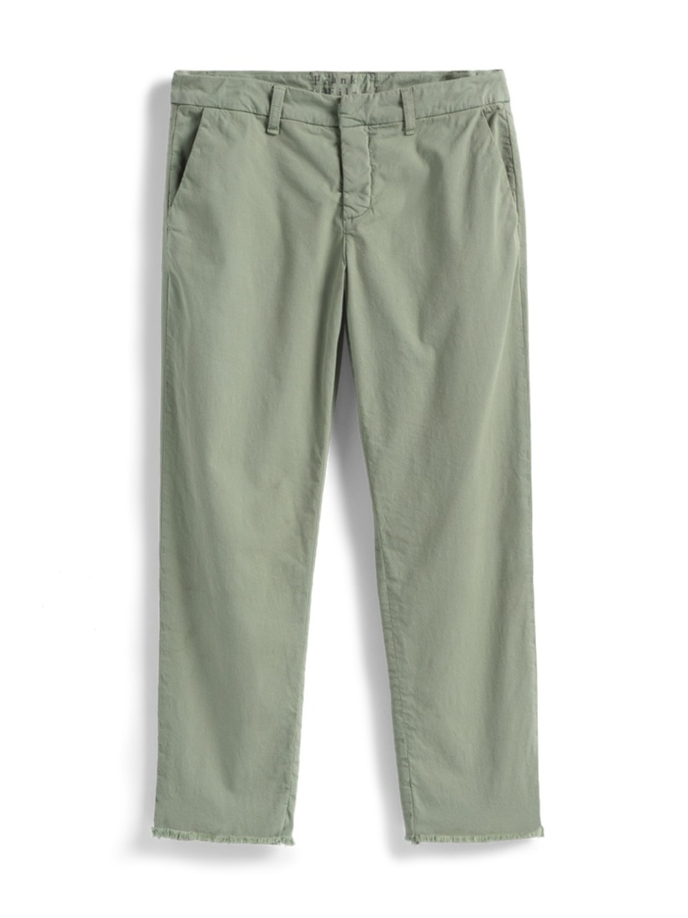 Frank & Eileen Wicklow Italian Chino Pant Cropped Sage Green Size 10
